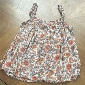 Floral Print Sleeveless Top